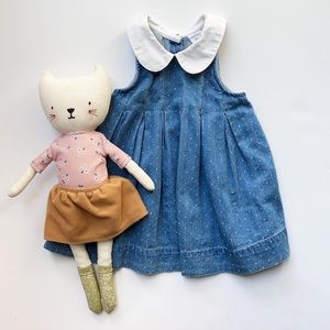 The Dotted Denim Dress